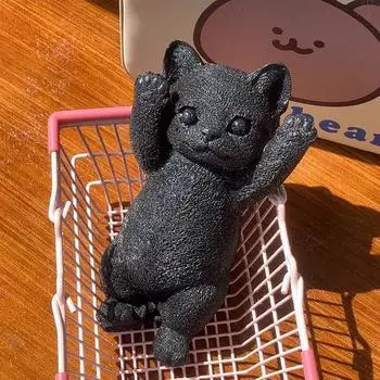 Большая мягкая игрушка-кошка Таба, мягкая силиконовая игрушка-котенок ручной работы, моти, игрушка для расслабления рук, снятия стресса, подарок