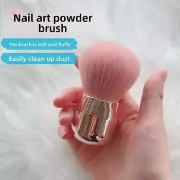 Большая, мягкая, пушистая грибовидная кисть для макияжа — не осыпающийся аппликатор для румян и основы