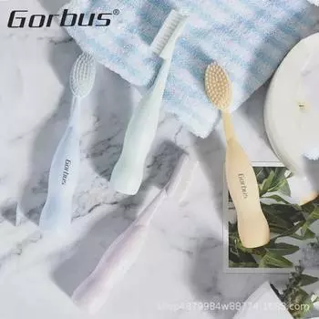 Большая мягкая зубная щетка с щетиной — милый выбор для взрослых пар, мягкая широкая головка Blue