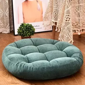 Большая напольная подушка для сиденья, утолщенная подушка для сиденья татами, подушка для сиденья стула, стеганая круглая, квадратная, большая подушка, подушка для стула, пуфы Round 42cm