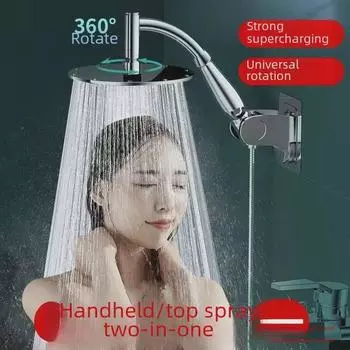 Большая насадка для душа под давлением для создания ощущения спа в вашей ванной комнате — доступны модели с дождевой и ручной лейкой