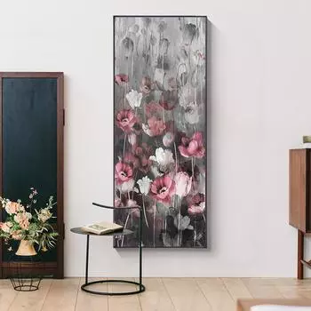 Большая Настенная Художественная Роспись Цветок Мака Картина Маслом Абстрактная Куадрос HD 20cm40cm NoFrame