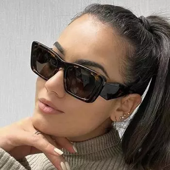 Большая оправа модные ретро мужские солнцезащитные очки женские очки квадратные желе цвет уникальный Jelly green light