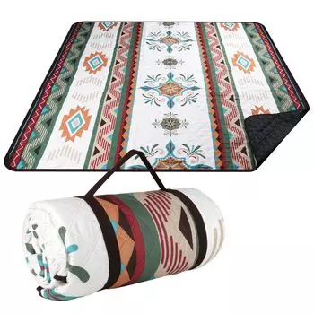 Большая палатка для пикника Feestars Leisure 200 см x для пикника на 3-6 человек, внутренняя машина для кемпинга 3, простыня в этническом стиле Сиэтла, толстая, легкая, коврик,