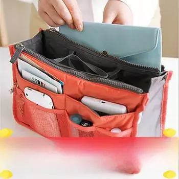 Большая переносная сумка для хранения туалетных принадлежностей и косметики с двойной молнией, корейский стиль светло-розовый