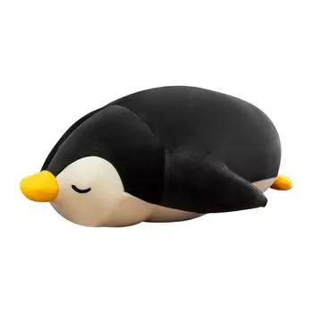 Большая плюшевая игрушка в виде пингвина, милая мягкая подушка, плюшевая кукла, украшение для детской комнаты, подарок, подходит для детей, девочек, мальчиков, на день рождения, на День святого Валентина One Size чёрный