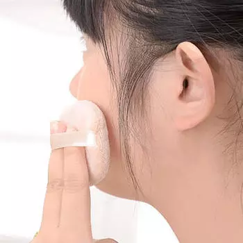 Большая плюшевая пудра для кожи лица и тела, косметическая губка для макияжа, мягкая очищающая губка M