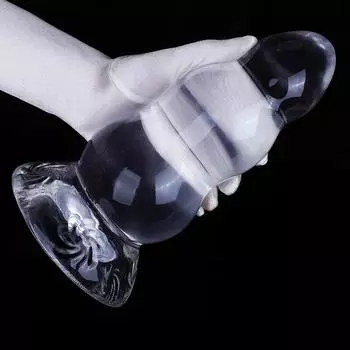 Большая прозрачная мягкая анальная пробка, анальный расширитель, секс-игрушка для взрослых, Фистинг, фаллоимитатор, раб, БДСМ 18+