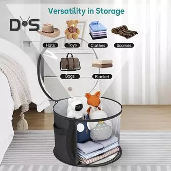 Большая прозрачная сумка для хранения шляп с застежкой-молнией, вместительный органайзер для ковбойских шляп, чехол для шляп с широкими полями и ручками для переноски серый