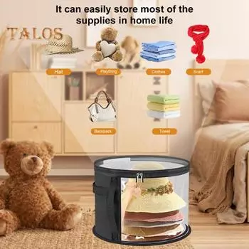 Большая прозрачная сумка для хранения шляп с ручкой, застежкой-молнией, прозрачный дизайн, складной органайзер для ковбойских шляп, чехол для шляп с широкими полями серый