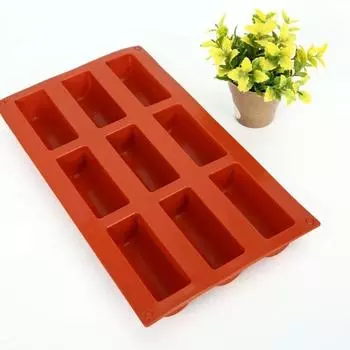 Большая прямоугольная силиконовая форма на 9/12 ячеек, форма для приготовления батончиков Energy Bar Maker, шоколада, трюфелей, брауни, кукурузного хлеба, чизкейка, мыла и масла