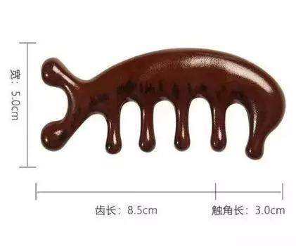 Большая расческа для массажа зубов, терапия головы, меридианная расческа, 7-зубцовое устройство для скребка для головы и успокоения мышц, пластик для проработки меридианов