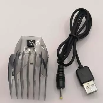 Большая расческа для стрижки волос + USB-кабель для зарядки для бритвы Philips G370 G380 G390
