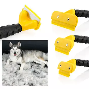 Большая расческа для волос для домашних животных, собак, кошек, триммер для ухода за шерстью, гребень, щетка для домашних животных S жёлтый