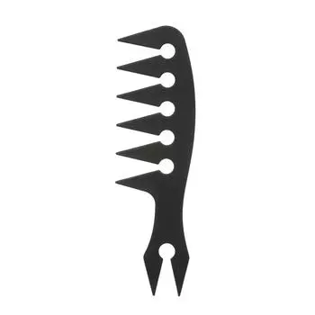 Большая расческа с широкими зубьями, винтажная классическая гребень с масляной головкой и помадой, мужская парикмахерская расческа