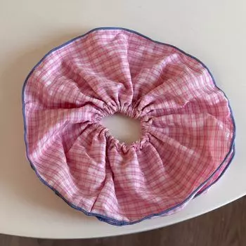 Большая резинка для волос эластичная женская девушка скранчи корейские завязки фасинатор дизайнерская винтажная популярная k-pop для взрослых новинка