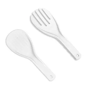 Большая рисовая ложка, пластиковая ложка для еды, антипригарные кухонные гаджеты, ручные ложки для рулонов A