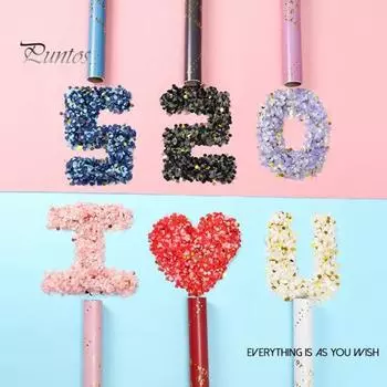 Большая романтическая легкая пушка-попперс с веселыми посыпками конфетти для клуба чёрный