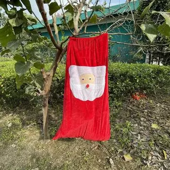 Большая рождественская подарочная сумка Рюкзак Санта-Клауса Подарочный пакет для конфет Рождественская сумка для яблок Упаковочная сумка