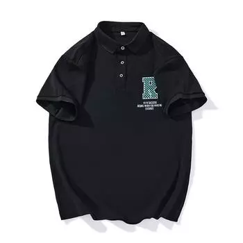 Большая рубашка-поло, мужская рубашка из чистого хлопка, повседневная футболка с короткими рукавами, свободный мужской топ с лацканами 8XL
