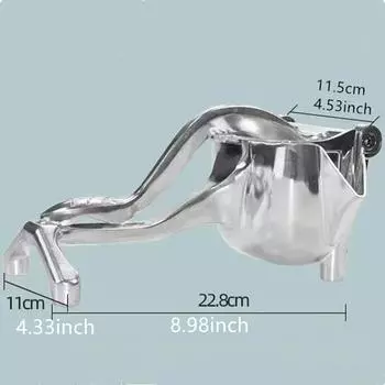 Большая ручная соковыжималка для цитрусовых фруктов с 100 пакетиками чая, прочная алюминиевая соковыжималка для лимона, лайма, апельсина