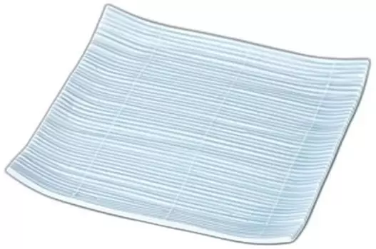 Большая селадоновая бамбуковая циновка тарелка x 23 x Средняя квадратная тарелка от Setomonohonpo [23 3.3см]