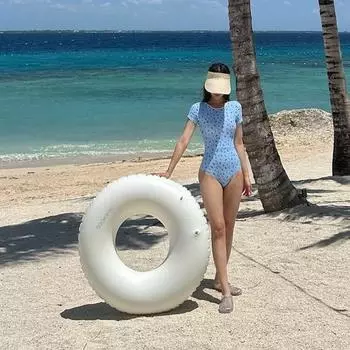 Большая сентиментальная трубка для игры в океанскую воду для взрослых, однотонная трубка, кремово-белая, 1 шт., корейские водные забавы