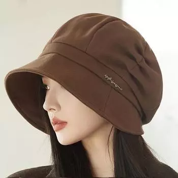 Большая шапка рыбака складная однотонная толстая ветрозащитная ухо защита теплая шапка для женщин темные хаки