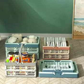 Большая складная корзина для хранения продуктов, корзина для закусок, корзина для пикника, быстрая доставка, переносная, для кемпинга, дома, разное