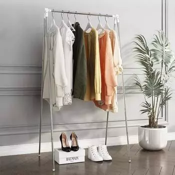 Большая складная сушилка для одежды, портативная, растягивающаяся, из нержавеющей стали с нескользящими ножками, вешалка для сушки одежды белый