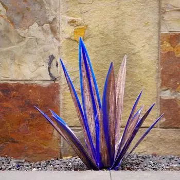 Большая скульптура Текилы, металлическая агава, садовый столб, расписанная вручную садовая статуя, украшение для газона, украшения для дома 5