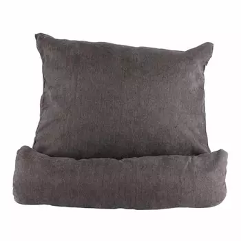 Большая спинка 60x22x50 см, треугольный дизайн, съемная мягкая удобная подушка для чтения, спинка для 60x22x50cm темно серый