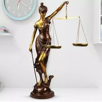 Большая статуя Андха Канун 76,2 см Статуя правосудия Леди с завязанными глазами Скульптура Мурти с завязанными глазами