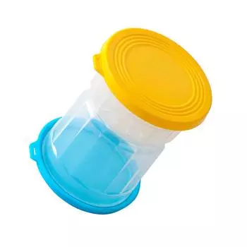 Большая стеклянная банка для солений с ситечком и герметичной крышкой, практичный кухонный контейнер для хранения влажных и сухих продуктов разноцветный