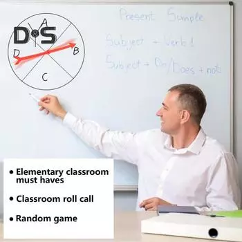 Большая стрела-вертушка с присоской, прочная пластиковая указка, инструменты для семейных вечеринок, настольная игра, реквизит для занятий в классе, пособие по математике 1pc