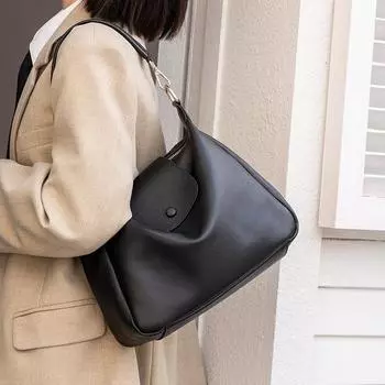 Большая сумка через плечо для женщин, новая высококачественная сумка через плечо из мягкой кожи с текстурой для женщин, сумка через плечо Niche Design