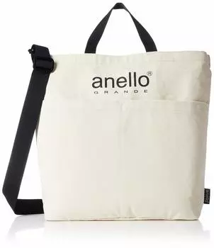 Большая сумка CT Cotton Canvas 2WAY Большая сумка цвета слоновой кости [Anello Grande] GI-S0491