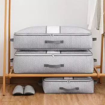 Большая сумка для хранения одежды под кроватью, складная сумка для хранения одеяла, спальня, гардероб, общежитие, сумка-органайзер для одеяла, домашний декор