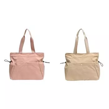 Большая сумка для женщин, водонепроницаемая сумка через плечо, нейлоновая большая спортивная сумка (розовый)