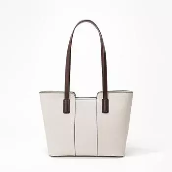 Большая сумка из воловьей кожи, новая модная и минималистичная сумка, универсальная для поездок на работу, кожаная сумка через плечо большой емкости белый