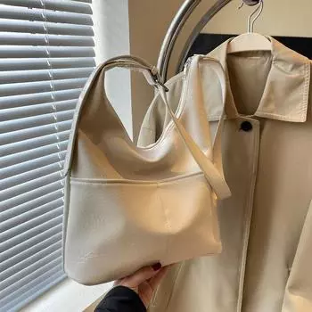 Большая сумка, новинка 2024 года, модная и усовершенствованная дорожная сумка подмышками, женская сумка через плечо большой вместимости, универсальная сумка через плечо