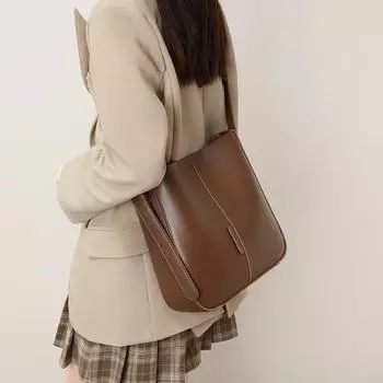 Большая сумка с кожаной сумкой-ведром на весну и лето Женская сумка через плечо Женская сумка