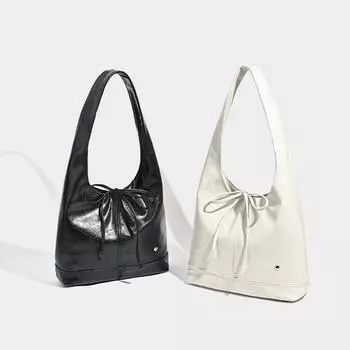 Большая сумка с завязкой-бабочкой, вместительная сумка-тоут, модная сумка на одно плечо для поездок на работу