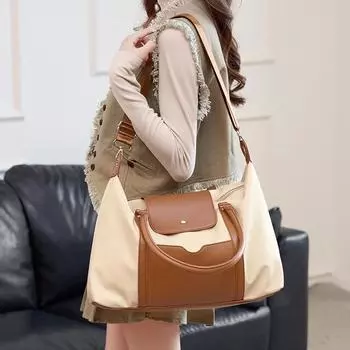 Большая сумка-тоут, модная повседневная женская сумка Oxford, сумка через плечо, большая вместительная сумка-ведро, большая сумка