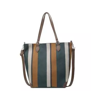 Большая сумка Женская нейлоновая сумка Большая вместительная сумка через плечо Портативная сумка для покупок чёрный