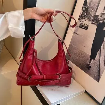 Большая сумка Женская сумка через плечо Commuter Bag Crossbody красный