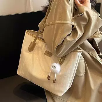 Большая сумка Женская сумка Сумка на плечо Студенческая сумка класса чёрный