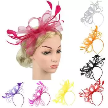 Большая свадебная повязка на голову Aliceband Ladies Day Races Royal Ascot красный