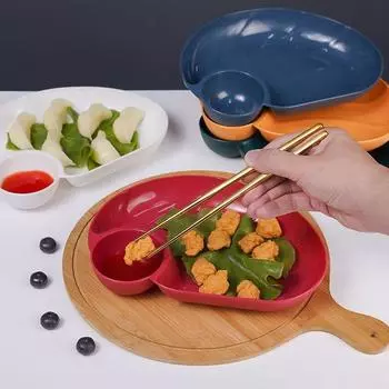 Большая тарелка для пельменей, тарелка для уксуса, разделительная японская квадратная тарелка для пельменей, поднос для закусок, полипропиленовый материал