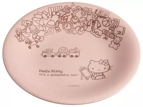 Большая тарелка Skater Mino Ware 24 см Керамика Hello Kitty Sanrio CHPL24-A